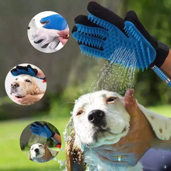 Guante  Baño Para Mascotas Con Manguera