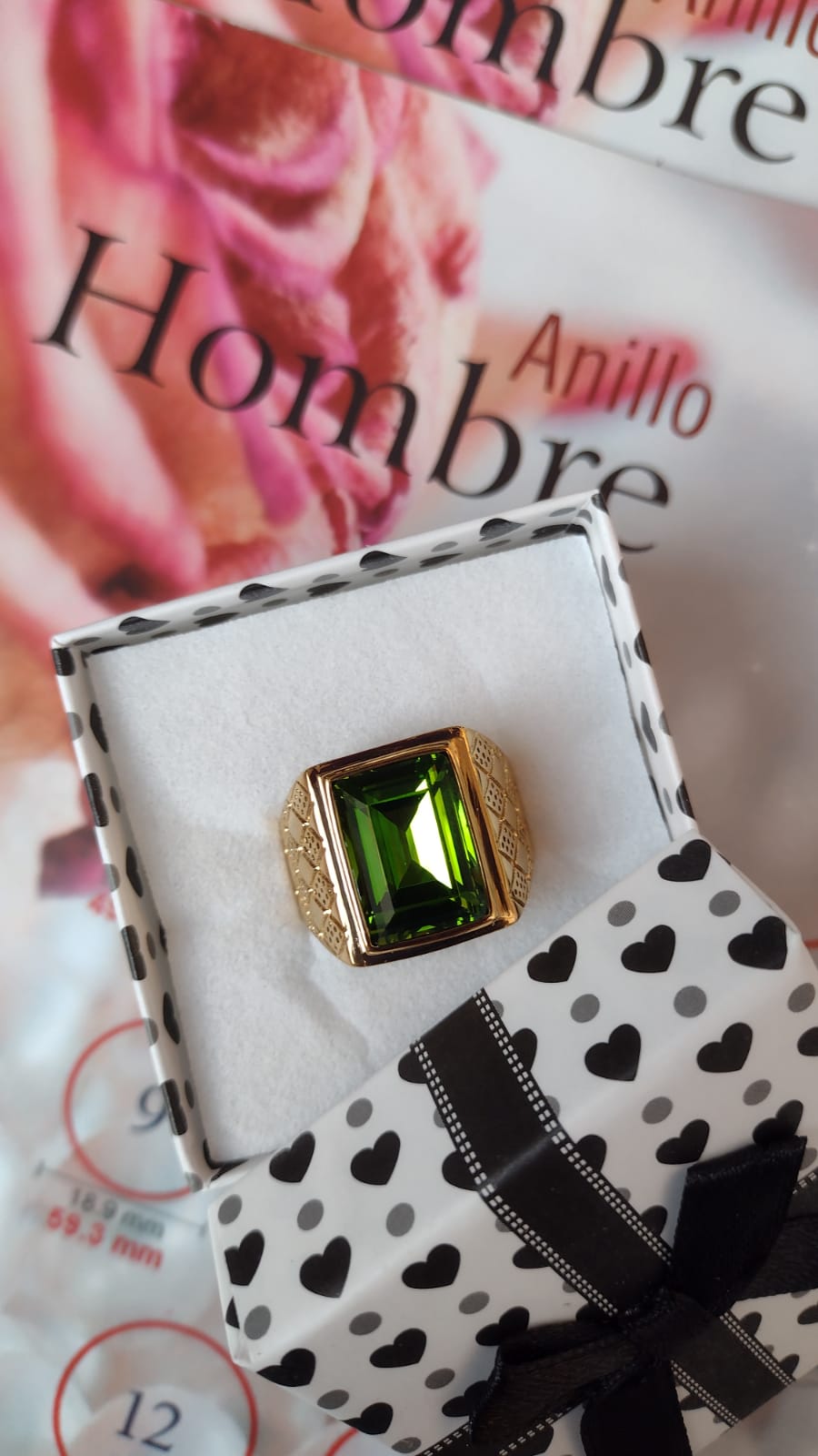 ANILLO ESMERALDA H👑