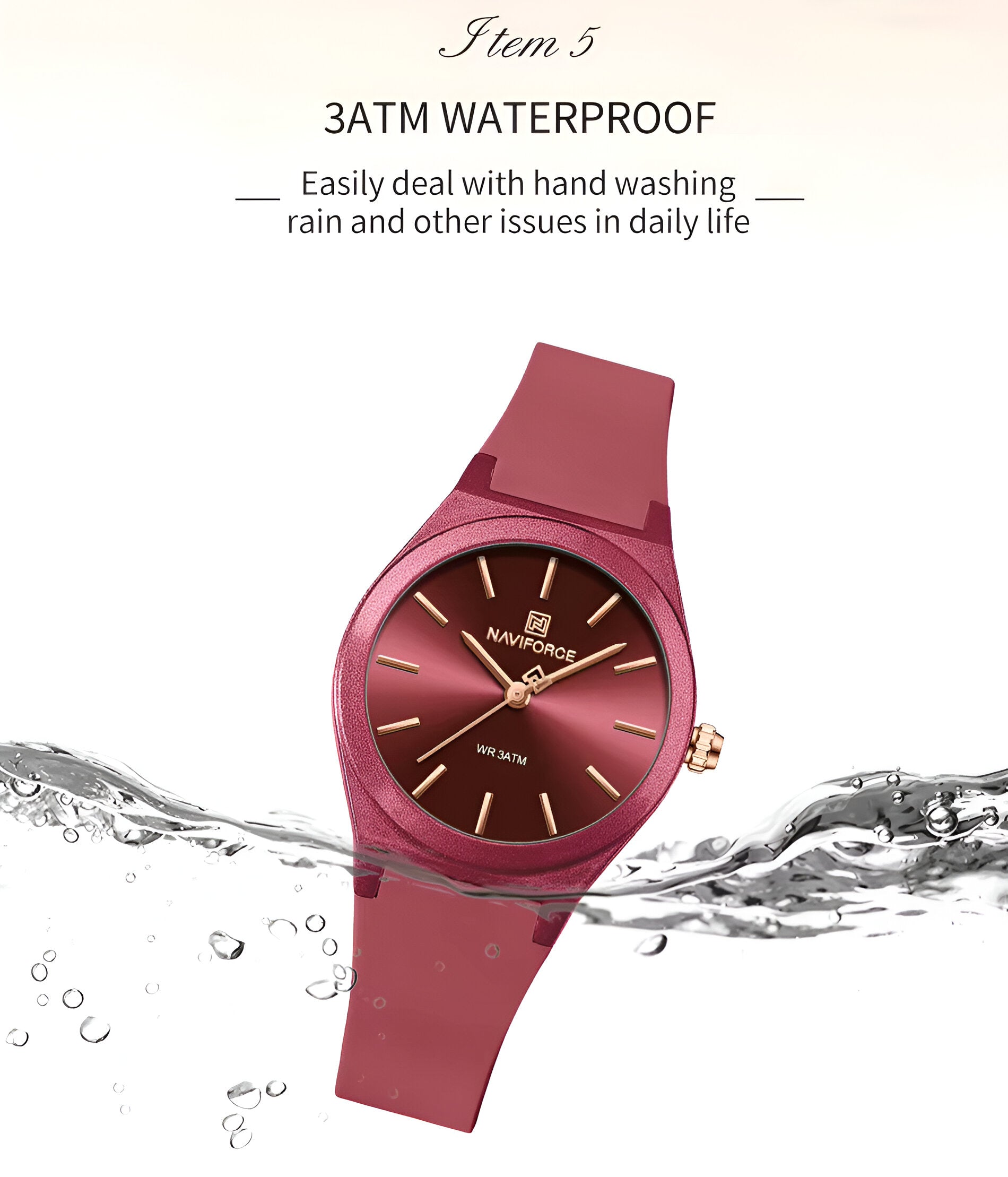 Reloj Naviforce Sport Nf5056 Mujer Goma