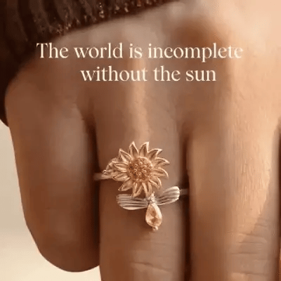ANILLO GIRASOL GIRATORIO